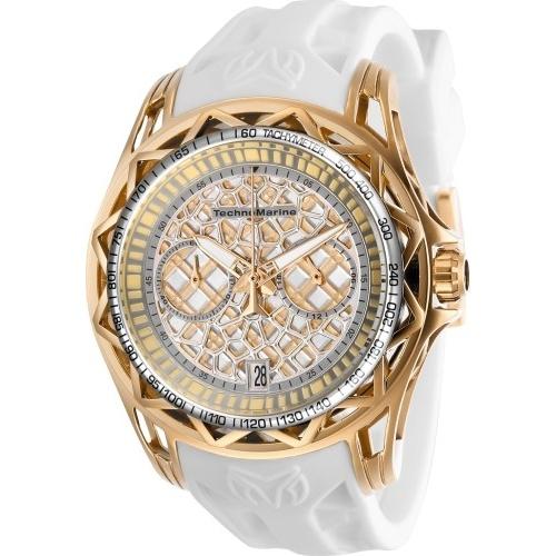 TechnoMarine Men's TM-318033 Cruise White Silicone Watch
