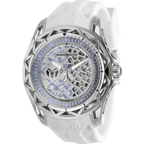 TechnoMarine Men's TM-318036 Cruise Automatic White Silicone Watch
