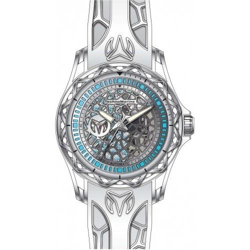 TechnoMarine Men's TM-318037 Cruise Automatic White Silicone Watch
