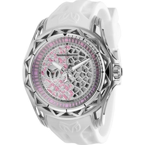 TechnoMarine Men's TM-318038 Cruise Automatic White Silicone Watch