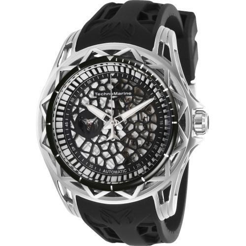 TechnoMarine Men's TM-318039 Cruise Automatic Black Silicone Watch