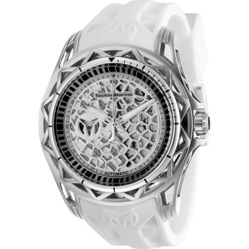 TechnoMarine Men's TM-318040 Cruise Automatic White Silicone Watch