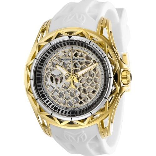 TechnoMarine Men's TM-318045 Cruise Automatic White Silicone Watch