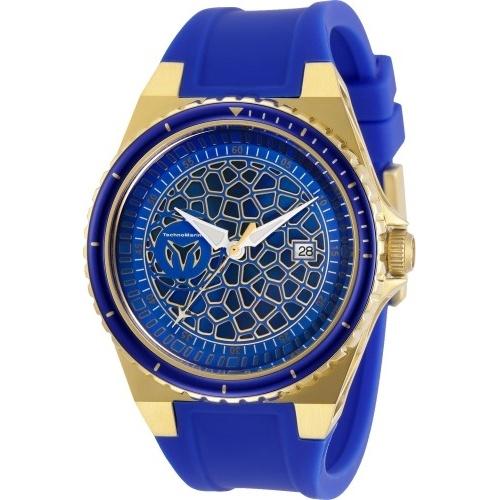 TechnoMarine Men's TM-318055 Easycell Technocel Blue Leather Watch