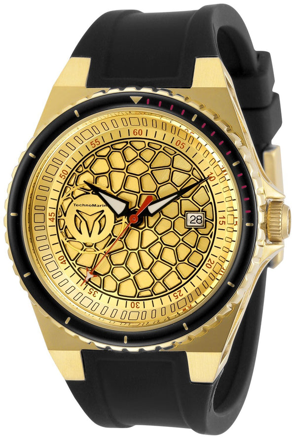 TechnoMarine Men's TM-318056 Black Silicone Watch