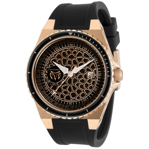 TechnoMarine Men's TM-318058 Black Silicone Watch