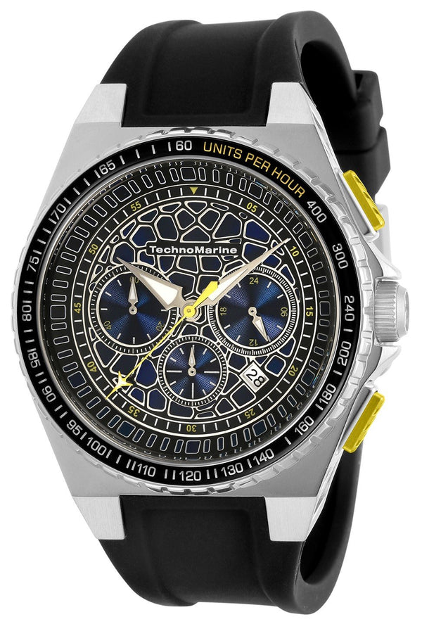 TechnoMarine Men's TM-318064 Black Silicone Watch