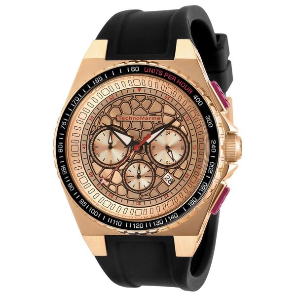 TechnoMarine Men's TM-318069 Black Silicone Watch