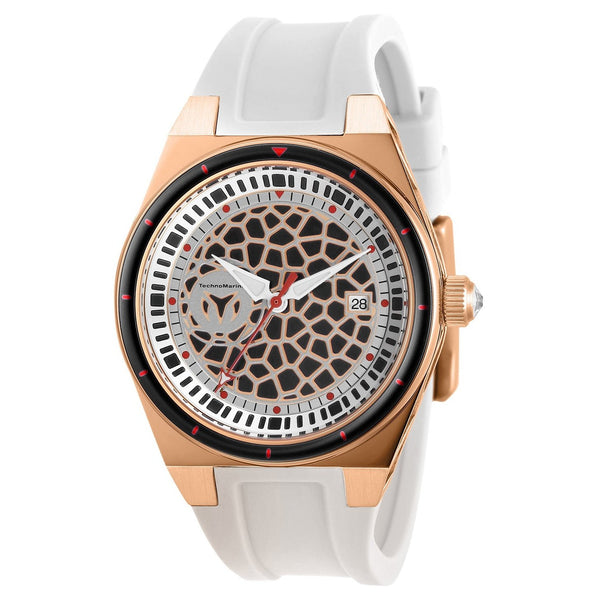 TechnoMarine Women's TM-318080 White Silicone Watch