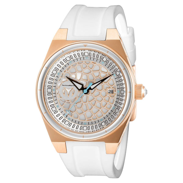 TechnoMarine Men's TM-318083 White Silicone Watch