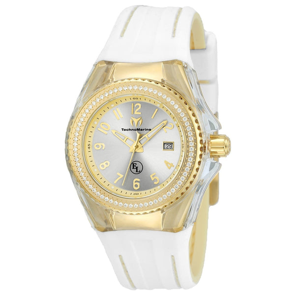 TechnoMarine Women's TM-416025 Eva Longoria White Silicone Watch