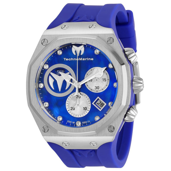 TechnoMarine Men's TM-519013 Blue Leather Watch