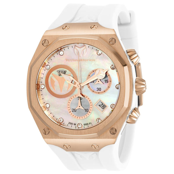 TechnoMarine Men's TM-519017 Blue Leather Watch