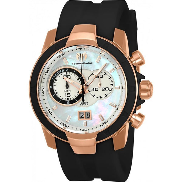 TechnoMarine Men's TM-615010 Black Silicone Watch