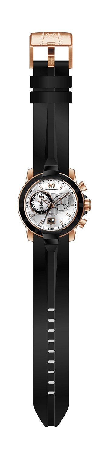 TechnoMarine Men's TM-615011 Black Silicone Watch