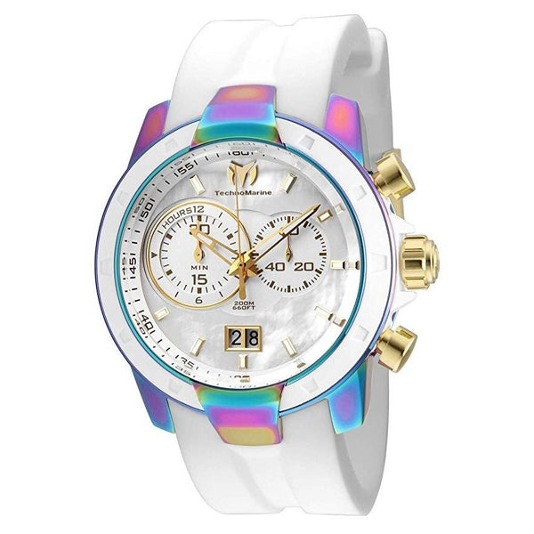 TechnoMarine Men's TM-615016 White Silicone Watch