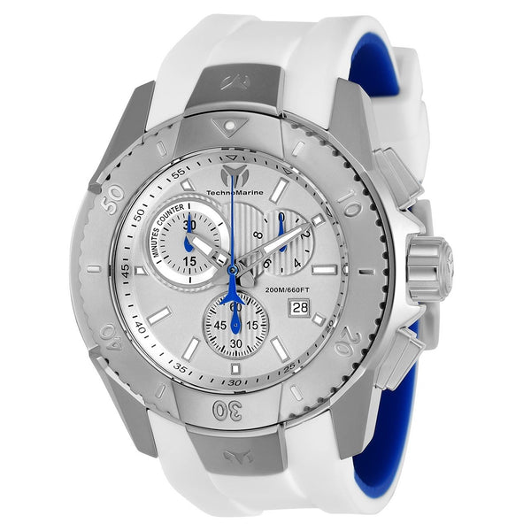 TechnoMarine Men's TM-616001 White Silicone Watch