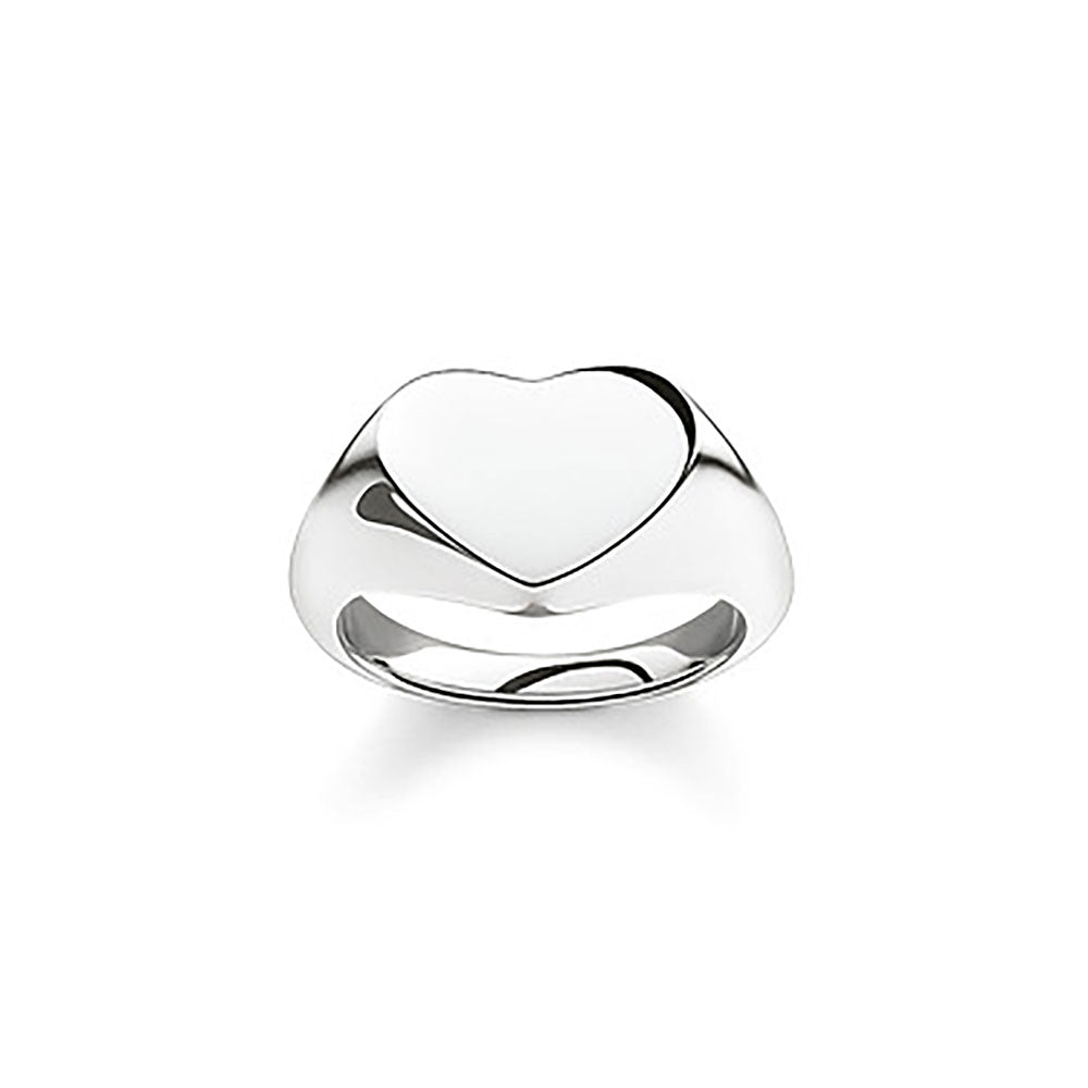 Classic Silver Heart Ring (Silver)