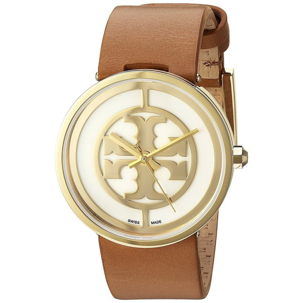 Tory Burch Women's TRB4020 Reva Brown Leather Watch