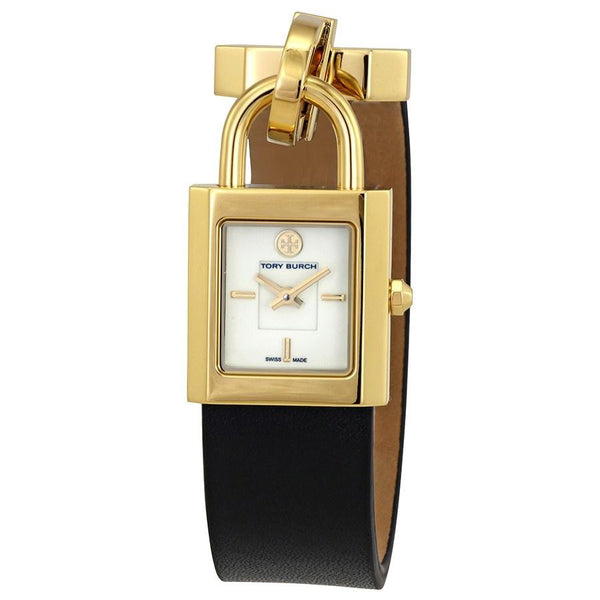 Tory Burch Women's TRB7003 Surrey Black Leather Watch