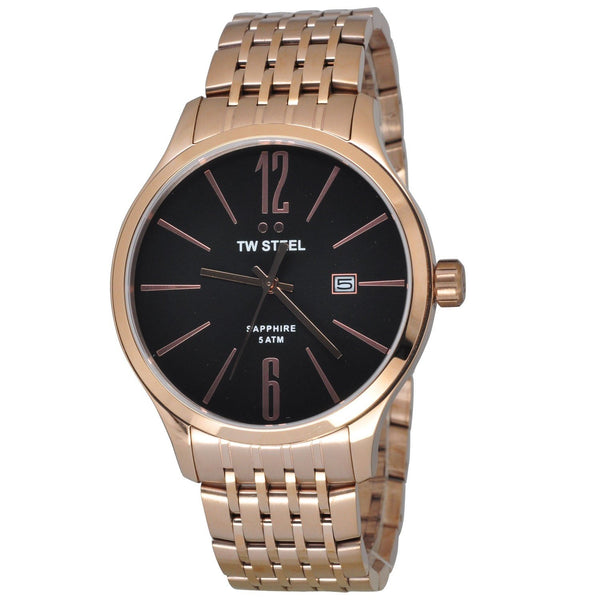 TW Steel Men's TW1308 Slim Line Rose-Tone Stainless Steel Watch