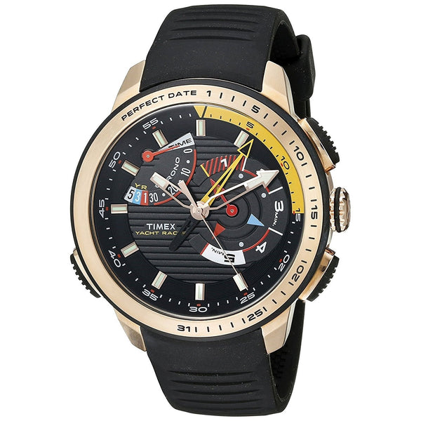 Timex Women's TW2P44400 Intelligent Black Rubber Watch