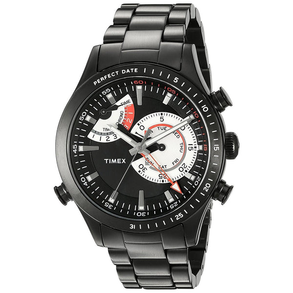 Timex Women's TW2P72800 Intelligent Black Stainless Steel Watch