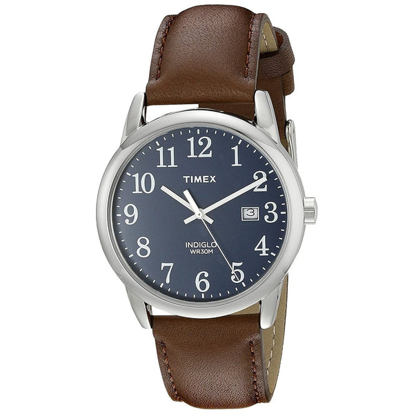 Timex Men's TW2P75900 Easy Reader Brown Leather Watch