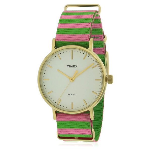 Timex Women's TW2P91800 Fairfield Two-Tone Nylon Watch