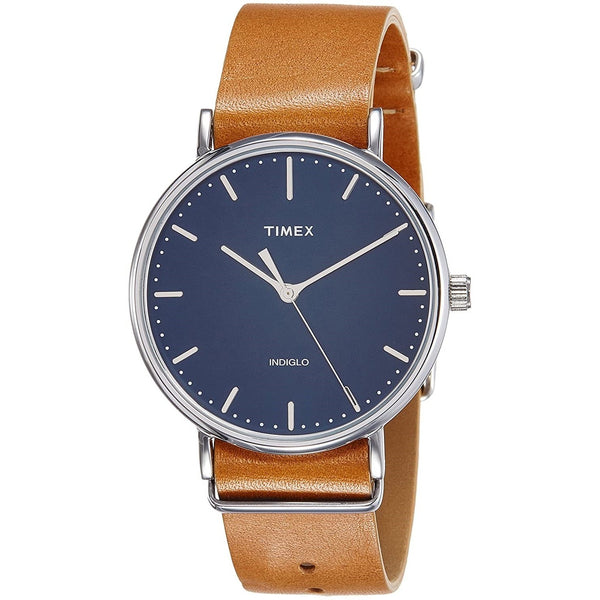 Timex Unisex TW2P97800 Fairfield Brown Leather Watch