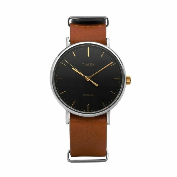 Timex Unisex TW2P97900 Fairfield Brown Leather Watch