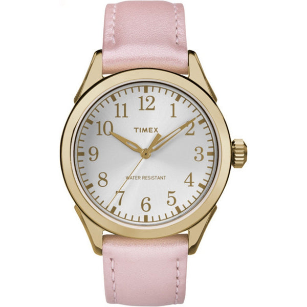 Timex Women's TW2P99100 Briarwood Terrace Pink Leather Watch