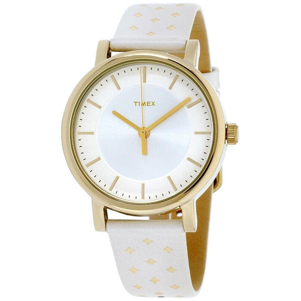 Timex Women's TW2R11700 Main Street Two-Tone Leather Watch