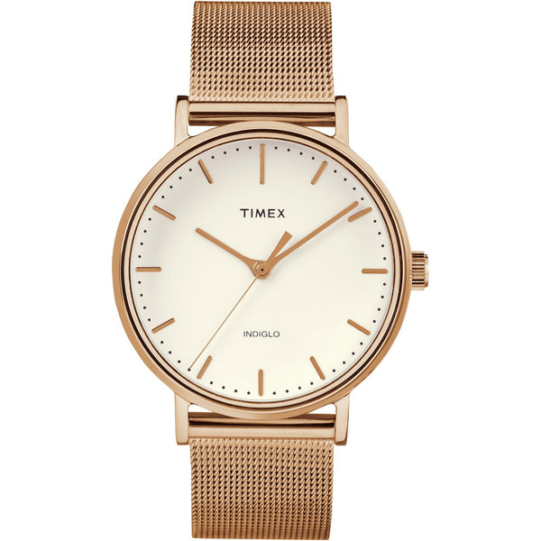 Timex Women's TW2R26400 Fairfield Rose Gold-Tone Stainless Steel Watch