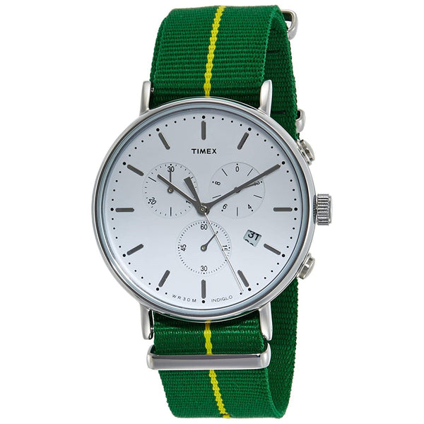 Timex Men's TW2R26900 Weekender Fairfield Chronograph Two-Tone Canvas Watch