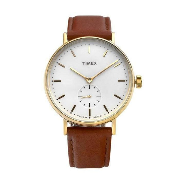 Timex Men's TW2R37900 Fairfield Brown Leather Watch