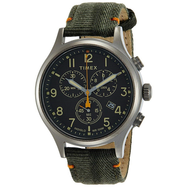 Timex Men's TW2R60200 Allied Chrono Chronograph Green Fabric Watch