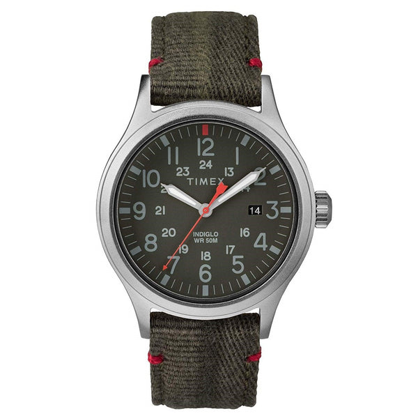 Timex Men's TW2R60900 Allied Green Canvas Watch