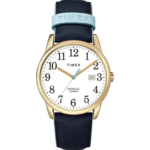 Timex Women's TW2R62600 Easy Rider Blue Leather Watch