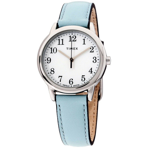 Timex Women's TW2R62900 Easy Reader Blue Leather Watch