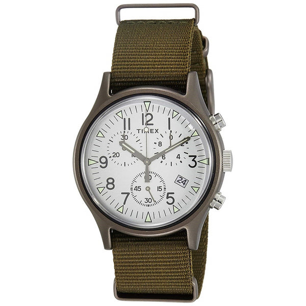 Timex Men's TW2R67900 MK1 Chronograph Green Canvas Watch