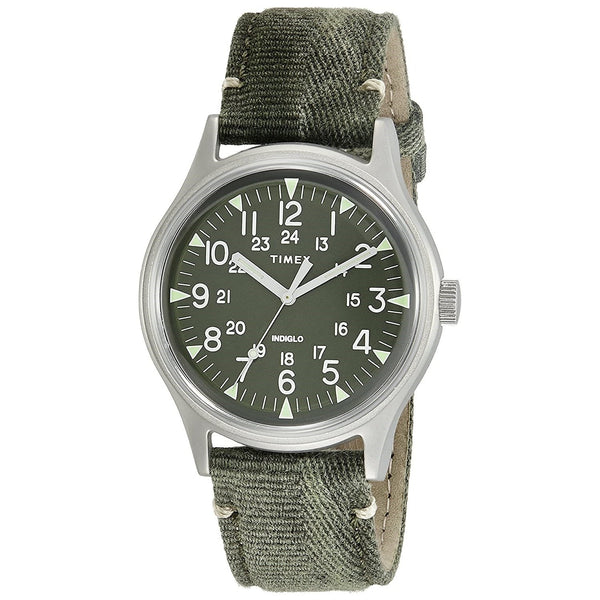 Timex Men's TW2R68100 MK1 Green Fabric Watch