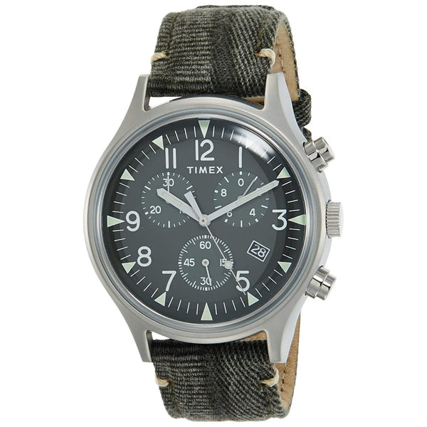Timex Men's TW2R68600 MK1 Chronograph Green Fabric Watch