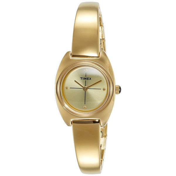 Timex Women's TW2R70000 Petite Gold-Tone Brass Watch