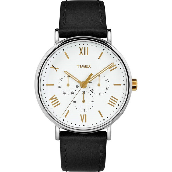 Timex Men's TW2R80500 Southview Chronograph Black Leather Watch