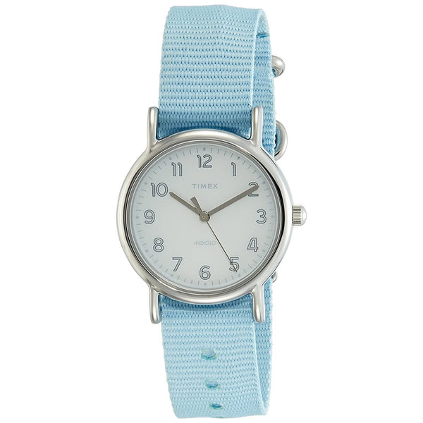 Timex Women's TW2R80600 Weekender Chevron Blue Nylon Watch