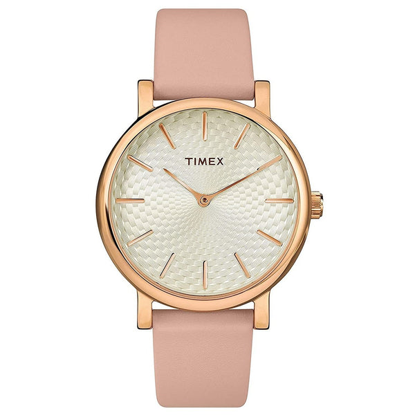 Timex Women's TW2R85200 Metropolitan Pink Leather Watch
