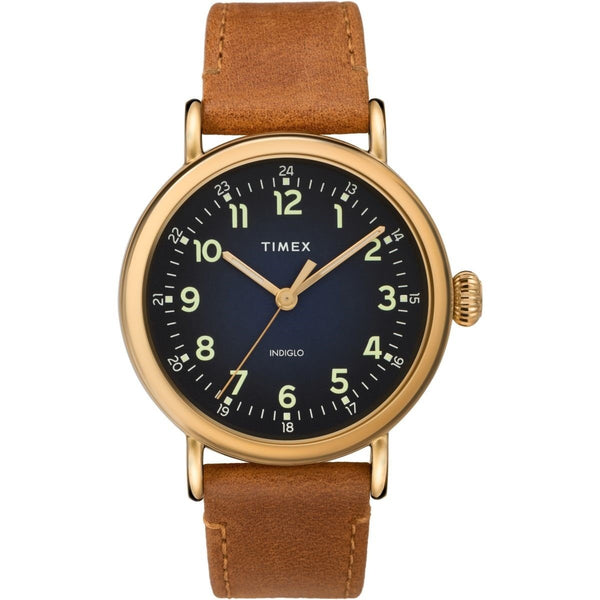 Timex Men's TW2T20000 Standard Brown Leather Watch