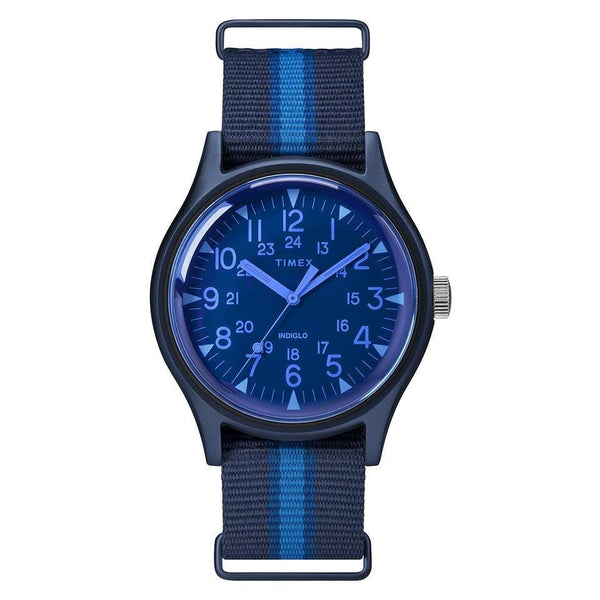 Timex Men's TW2T25100 MK1 Aluminum California Two-Tone Canvas Watch