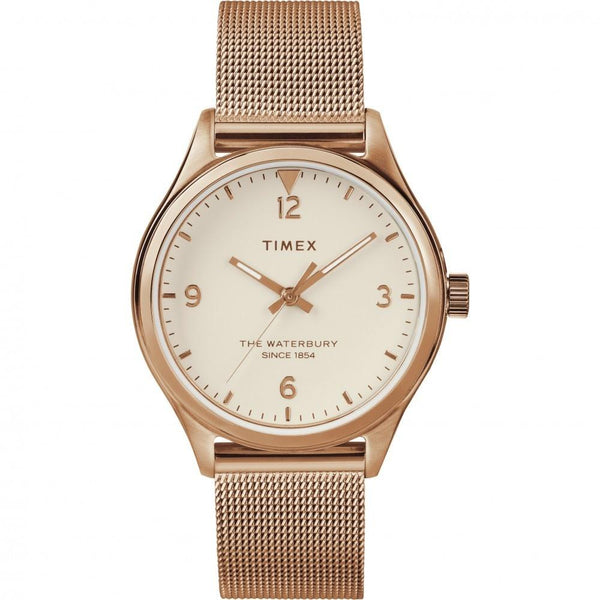 Timex Women's TW2T36200 The Waterbury Rose Gold-Tone Stainless Steel Watch